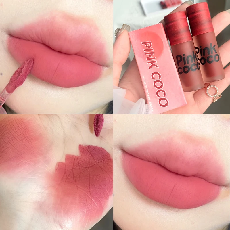 Hydraterende Nude Lipgloss Waterdichte Aanhoudende Bruine Rode Lip Modder Non-Stick Cup Matte Fluwelen Lip Tint Pigment Lip Make-Up Cosmetisch