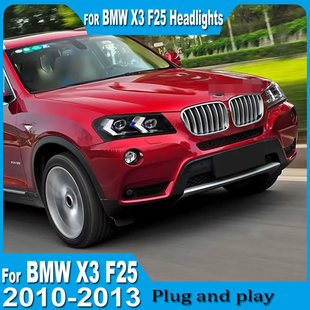 

For BMW X3 F25 2010-2013 Modified With Arrow-Shaped LED Daytime Running Lights Turn Signals Light Assembly Car Headlight