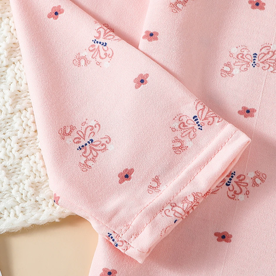 2-teiliges Kinder-Set mit niedlichem Cartoon-Motiv, mehrfarbig, für Frühling/Herbst, wärmend, bequem und schweißabsorbierend, für Jungen/Mädchen, ideal für zu Hause. – Detail 15