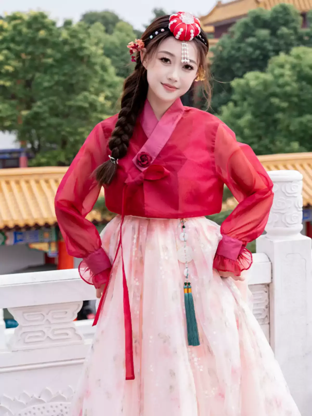 Hanbok coreano tradicional para mujer, disfraz de baile Princ Sle, traje étnico Minori Faion Photoaphy, poliéster...