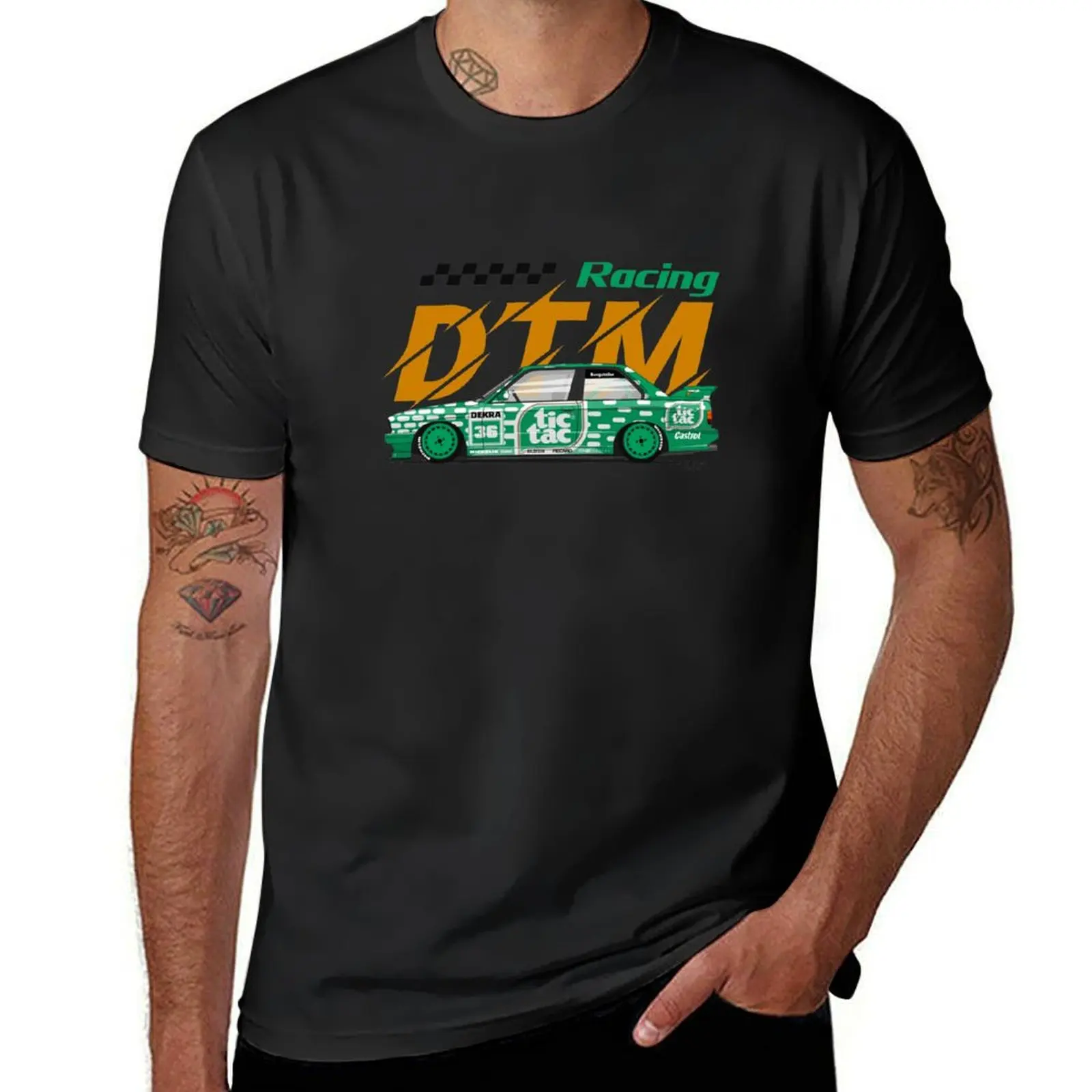 

TICTAC E30 DTM RACING CAR T-Shirt summer tops summer shirt summer clothes Men's t shirts