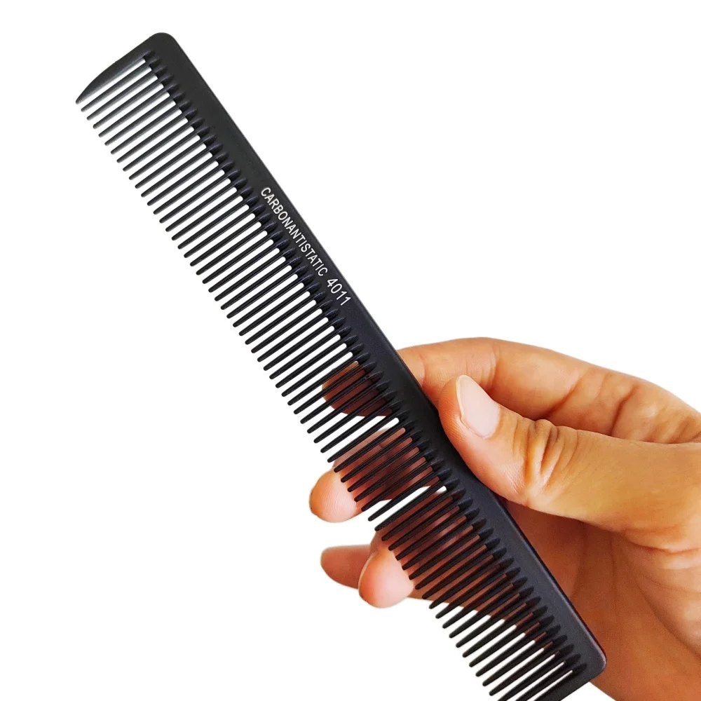 Professional Hair Comb Salon Antistatic Barber Styling Brush Tools Heat Resistant Medium Cutting Carbon Comb