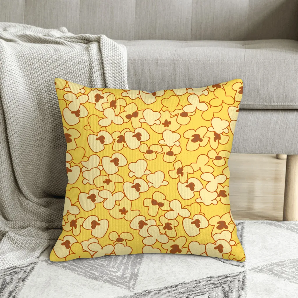 Popcorn  Polyester Cushion Cover For Sofa Chair Decorative Soft Hug Pillowcase