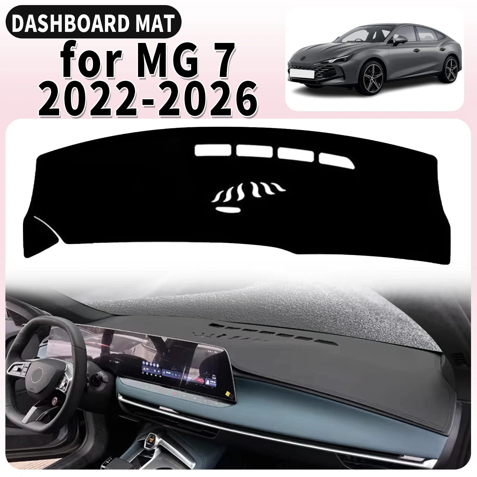 

fit for MG MG 7 MG7 2022-2026 Car Dashmat Dashboard Cover Pad DashMat Sunshade Accessories Protective Carpet Leather