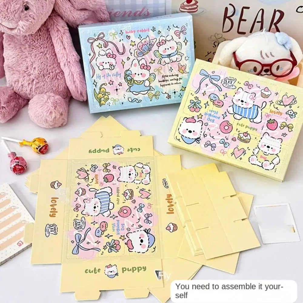 

12pcs/set Handmade Kit Dongdongle DIY Box Cartoon Educational DIY Children's Toy Box Creative Kawaii Style