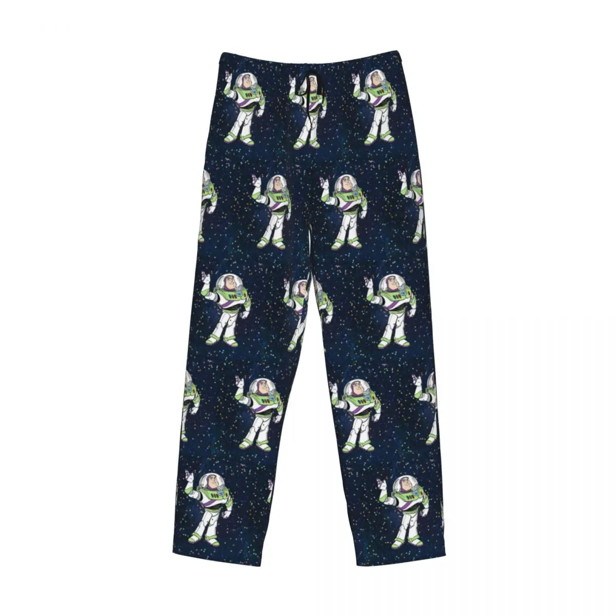 Custom Printed Men's Toy Story Buzz Lightyear Pajama Pants Anime Sleepwear Sleep Lounge Bottoms with Pockets