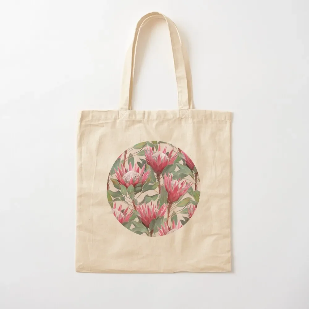 

2025 New BagPainted King Proteas On Cream Tote Bag