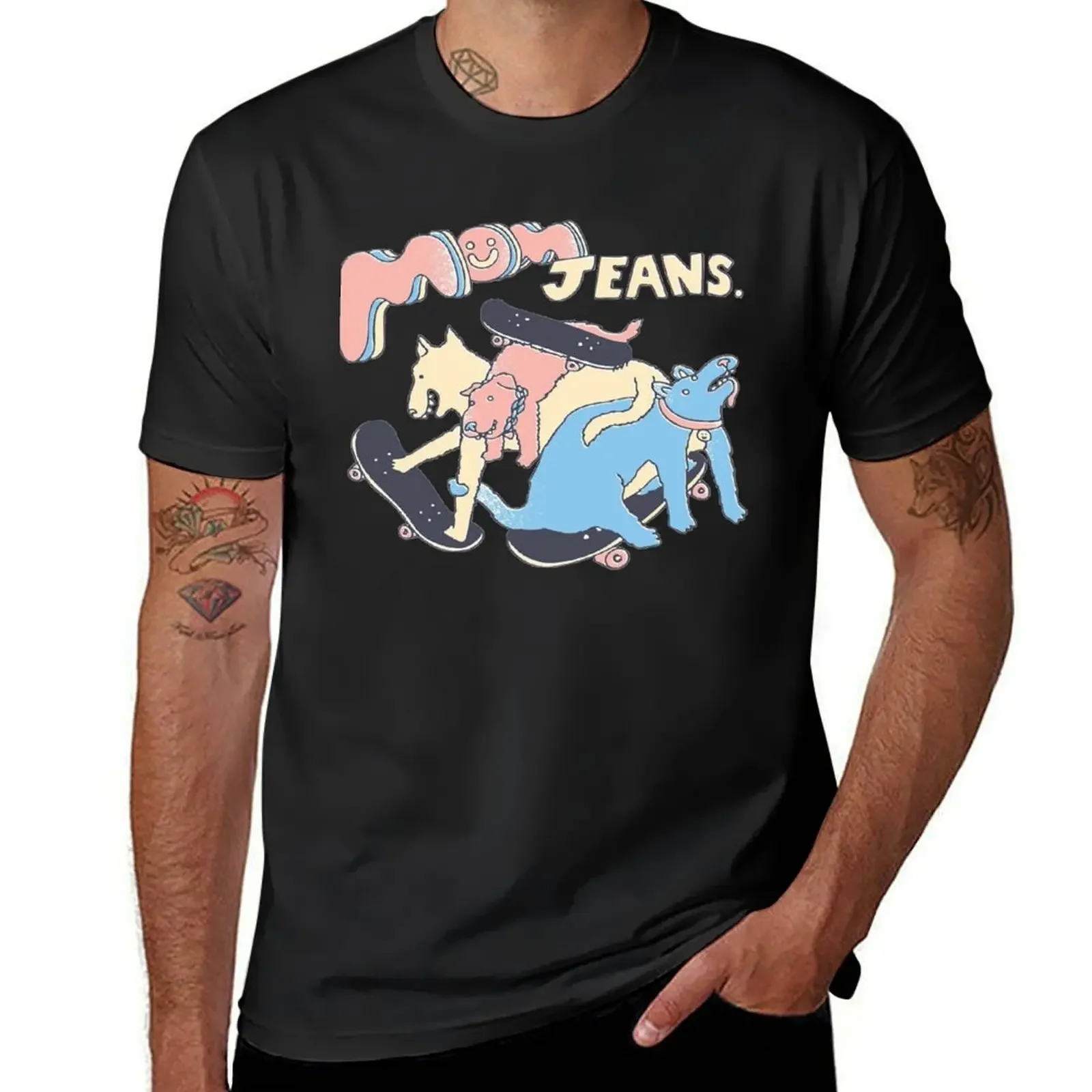 Mom Jeans band - puppy love mom jeans, mom jeans band, mom, jeans, mum jeans, band, indie, T-Shirt