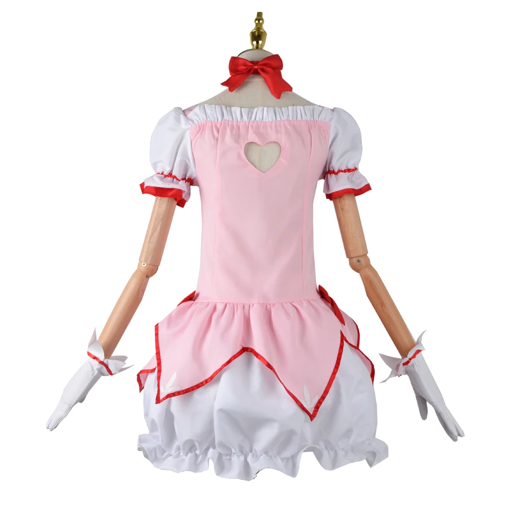 Puella Magi Madoka Magica przebranie na karnawał Kaname Madoka strój peruka buty słodka sukienka Lolita kobiety mundurki impreza z okazji Halloween garnitur