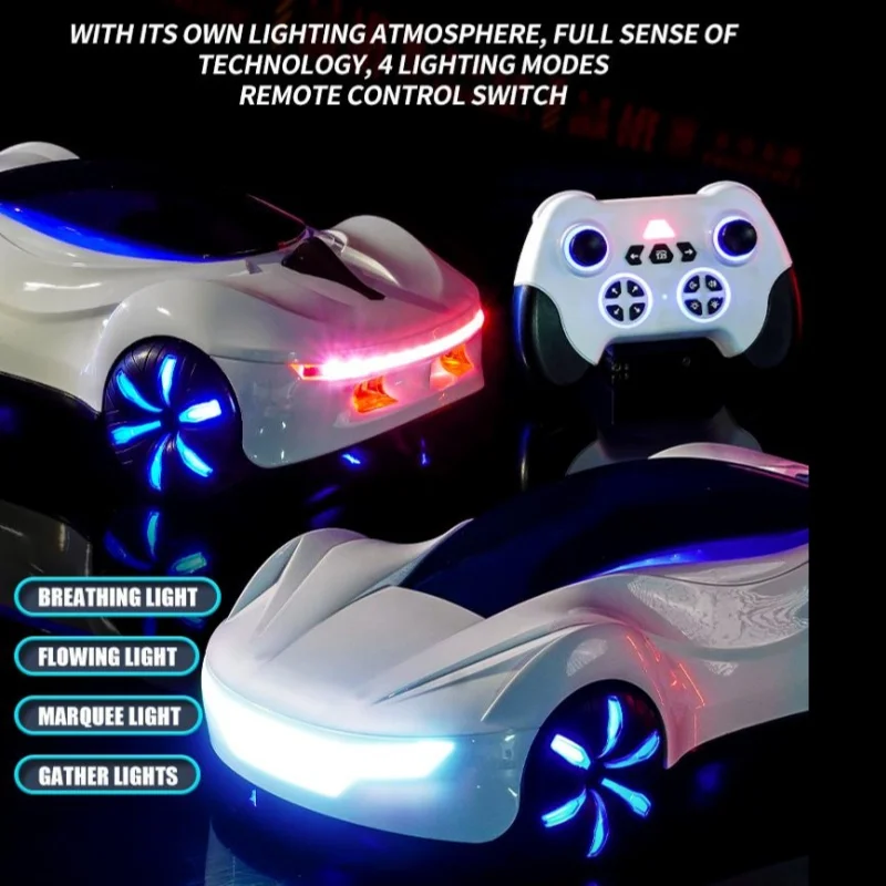 Smart Gesture RC Remote Control Stunt Car Toy Z-drift 360° Rotate Color Lights SCI-FI Spray Supercar Kids Boy Christmas Gift Toy