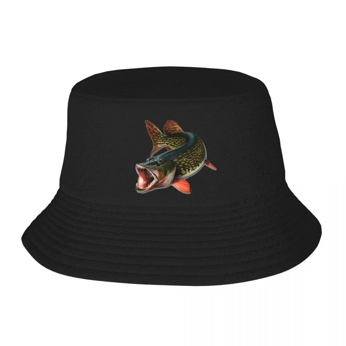 Northern Pike Fish Bucket Hats Panama For Man Woman Bob Hats Cool Fisherman Hats Summer Beach Fishing Unisex Caps