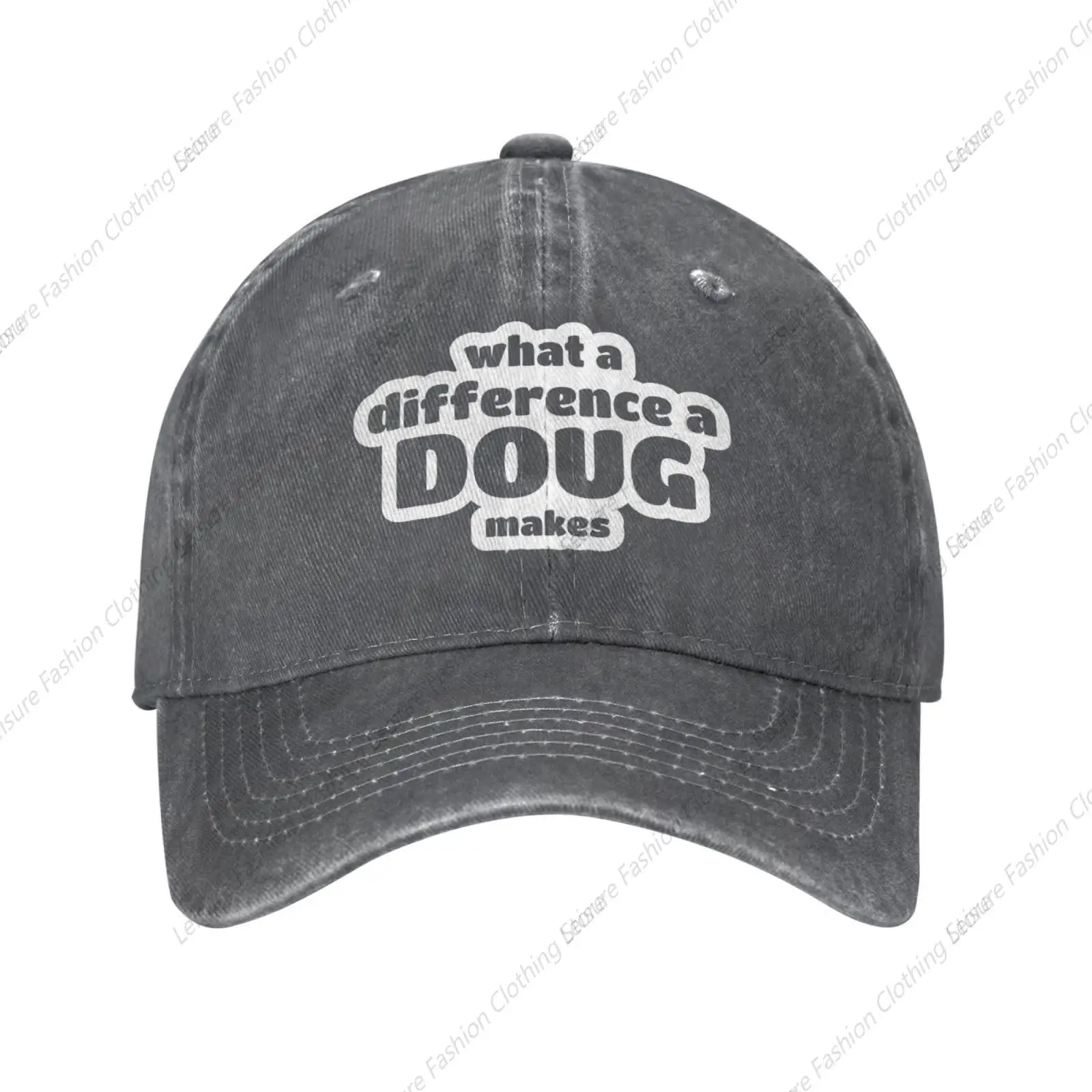 Funny Cap What A Difference A Doug Makes Hat for Women Baseball Caps with Design Hats