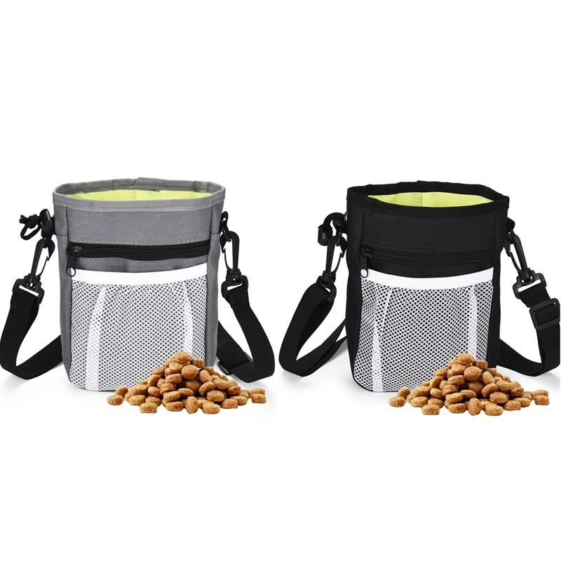 Borsa per dolcetti per cani, buste per dolcetti per addestramento di animali domestici - Kit multiuso per addestramento cani 3 in 1, grigio durevole