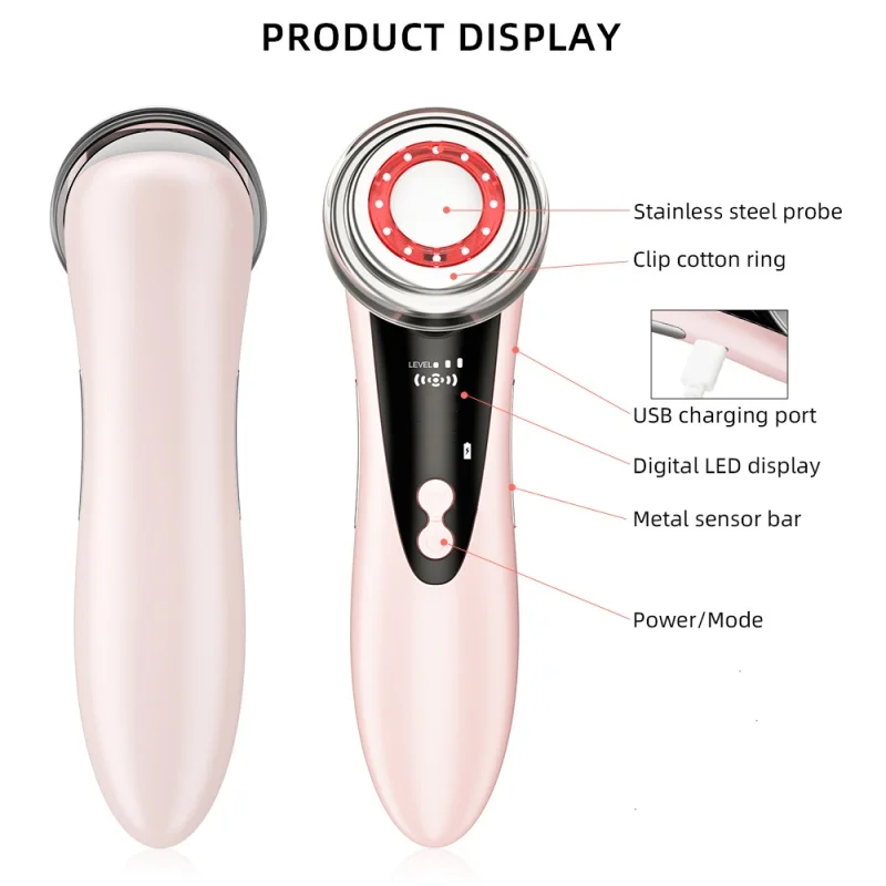 Tragbare Gesichtsmassage Schönheit Instrument USB Lade Multifunktionale Hautpflege Gesicht Straffende Lift Gesicht Hause Massagegerät