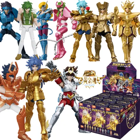 BLOKEES GV04 Saint Seiya Action Figure Gold Saint Shaka Saga Aphrodite June Shun Pegasus Seiya Geki Lkki Toys Collection Gifts