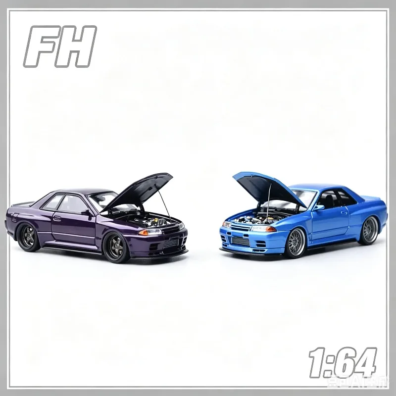 fh-1-64-nissan-gtr-r32-garage-active-cast-alloy-model-boys'-toy-adult-collection-decoration-item-festival-gift