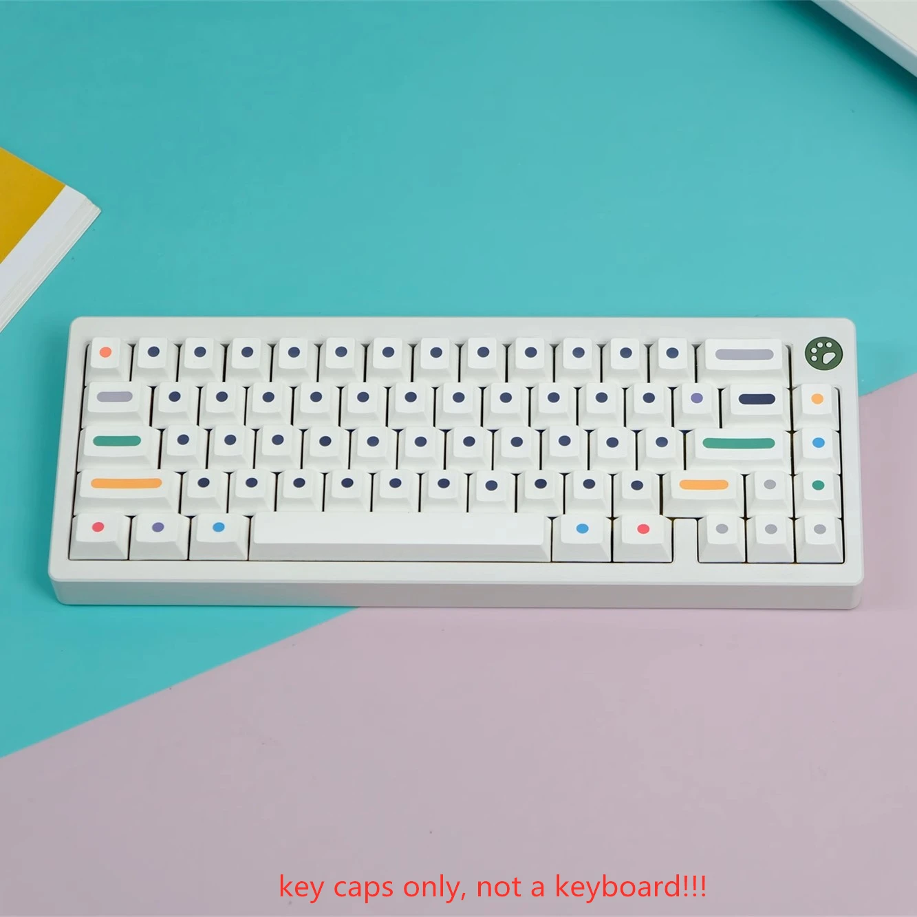 【GB品】自作キーボード Atlas ＋ GMK Dots セット（オーソリニア 133 Keys/set Clone GMK Dots Keycaps PBT Dye Subbed Key Caps Cherry