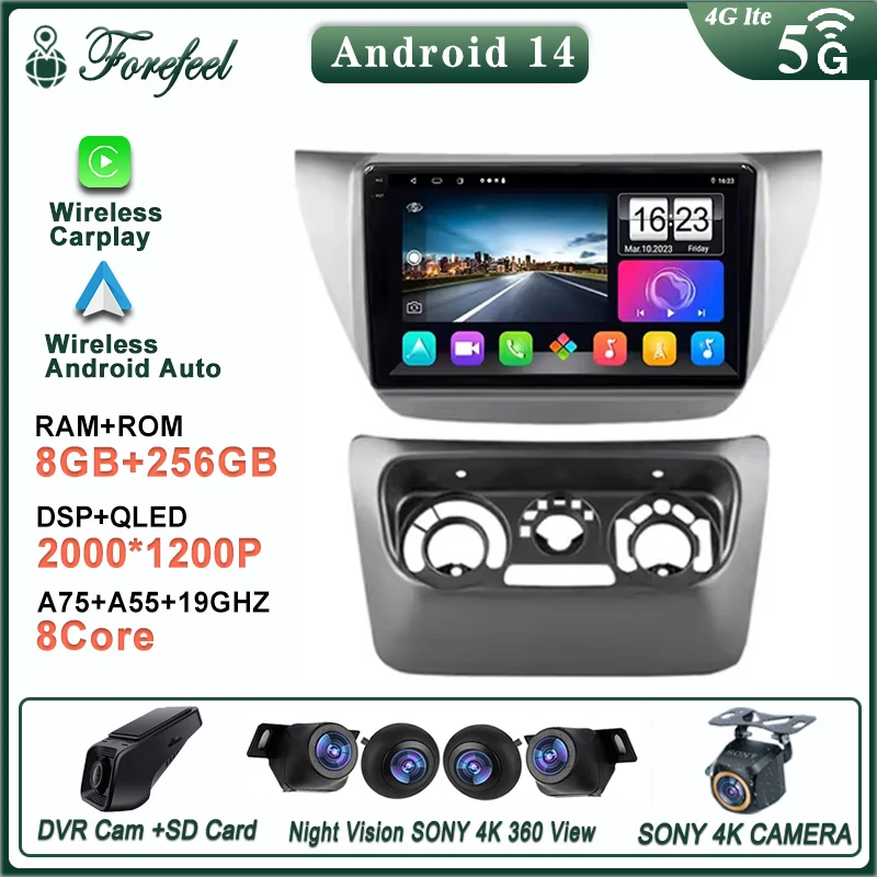 

Android 14 For Mitsubishi Lancer 9 CS 2000 - 2010 Multimedia Car Vehicle Monitor GPS TV Video Autoradio Navigation Stereo Radio