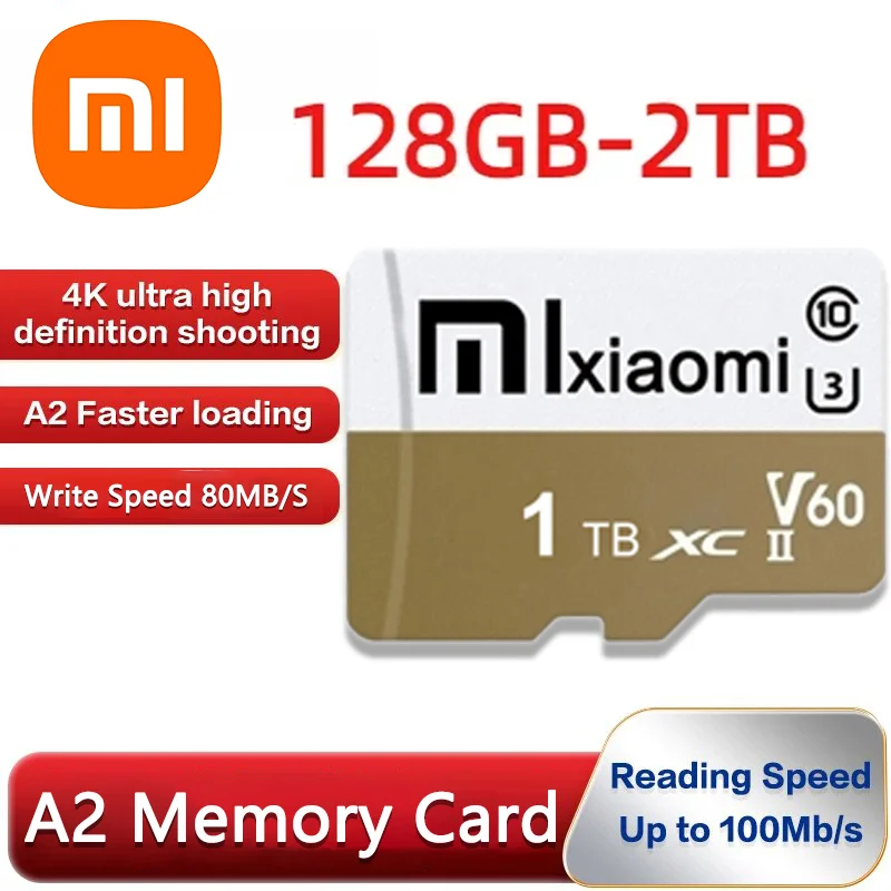 Xiaomi-tarjeta de memoria Micro tf SD Original, 1TB, 128GB, 256GB, 512GB, Mini tarjeta de memoria Class10 para cámara/teléfono, nuevo, 2024