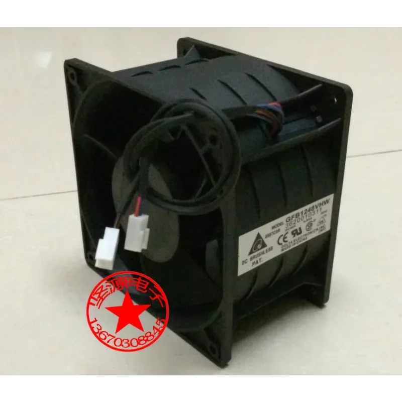 Delta Electronics GFB1248VHW R00 Cooling Fan DC 24V 0.93A 120x120x76mm 6-wire