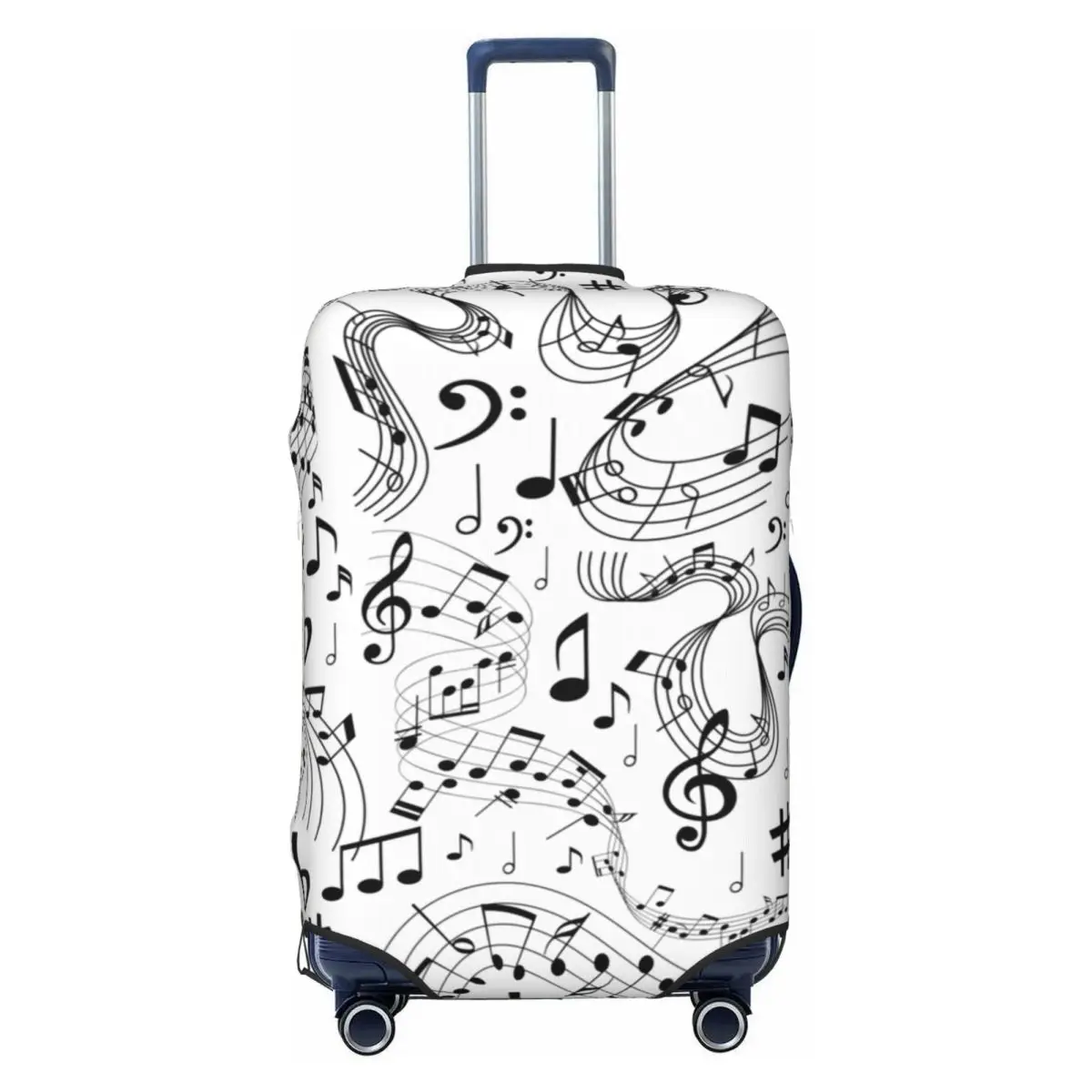 

Custom Music Musical Notes Luggage Cover Cute Suitcase Protector Covers Suit For 18-32 inch