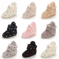Infant Baby Toddler Shoes Winter Warm Ankle Boots for Girls Cotton Round Toe Booties Boys Snow Boots Kids Soft Fashion Shoes