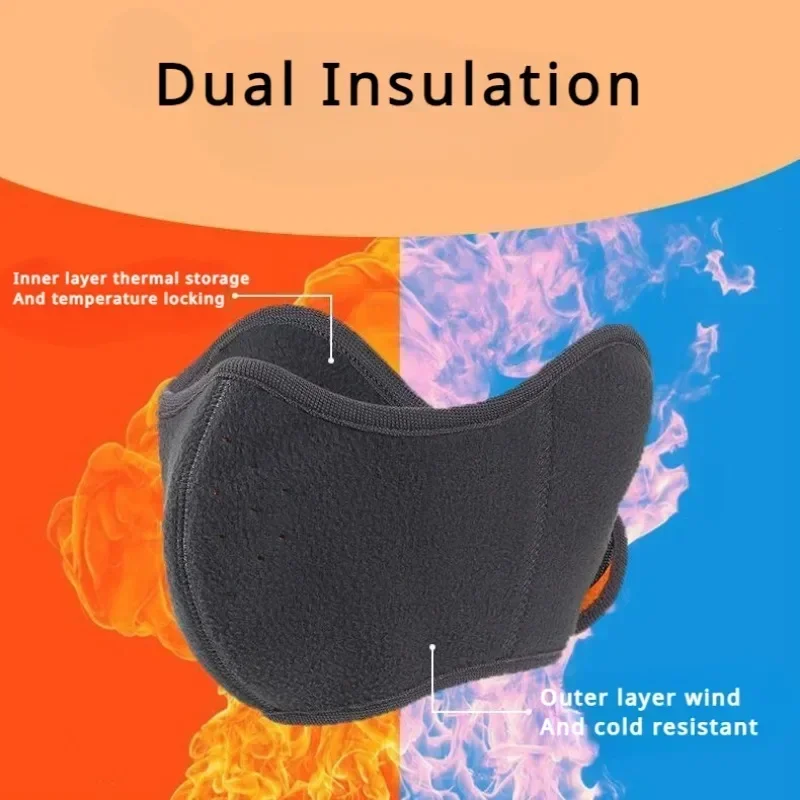 New 2-in-1 Outdoor Thermal Mask Autumn and Winter Cycling Windproof and Cold Ear Protection Mask Breathable Winter Thermal Mask