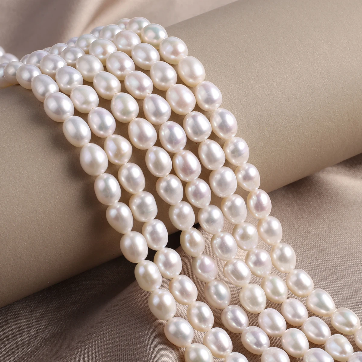 

AAA 6-7mm High Quality Rice Shaped Pearl Beads High Quality Natural Freshwater Pearls for Jewelry Making DIY Necklace Accessory