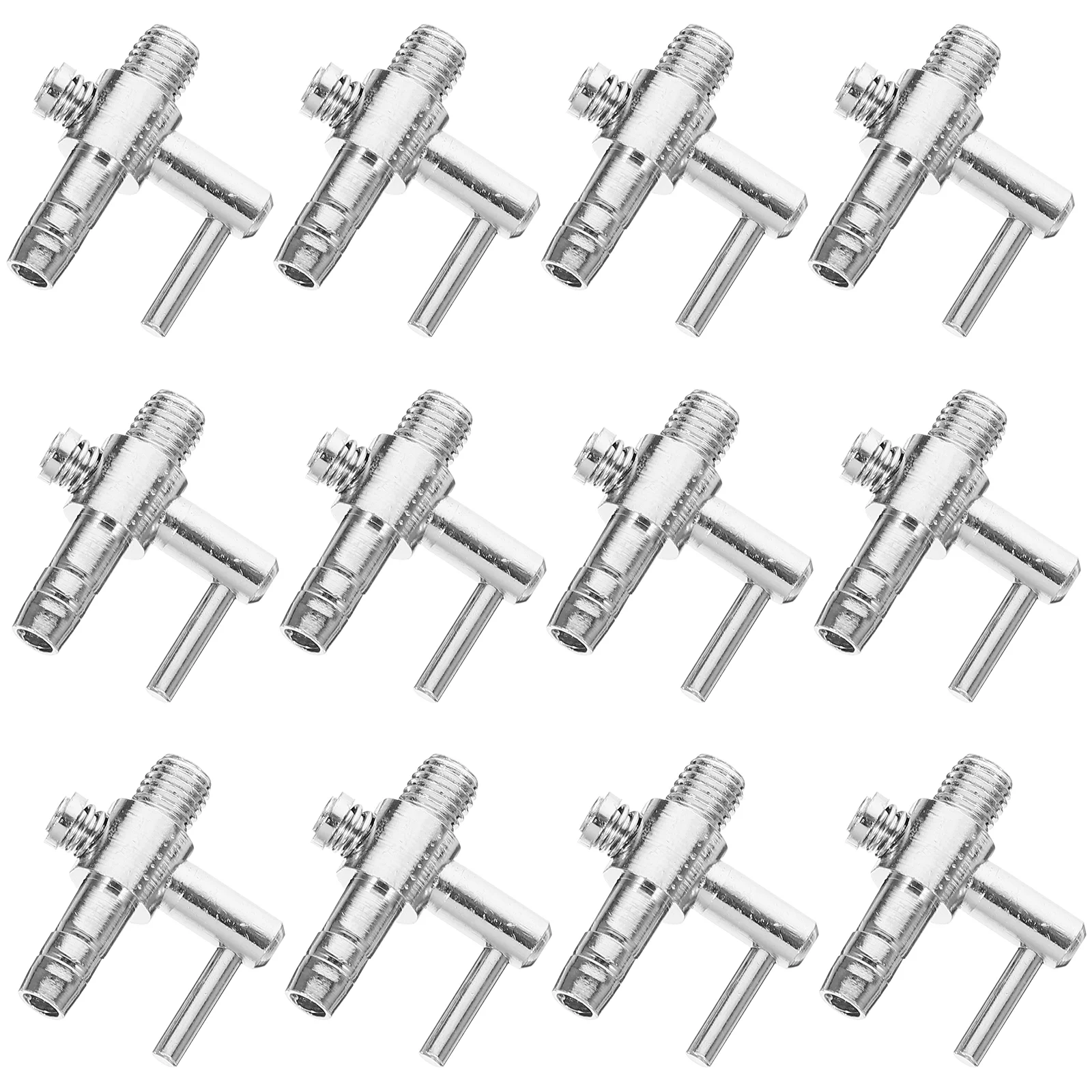 30 PCS Aquarium Air Pump Flow Lever Stainless Steel Splitter Oxygen Tube Distributor Filters