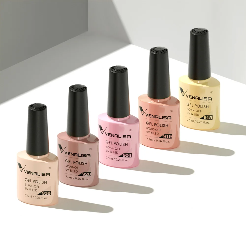 7.5 مللي Venalisa جيل للأظافر البولندية تغطية كبيرة بريق اللون مسمار مانيكير نقع قبالة الأشعة فوق البنفسجية LED هلام الورنيش قاعدة سميكة تعزيز هلام