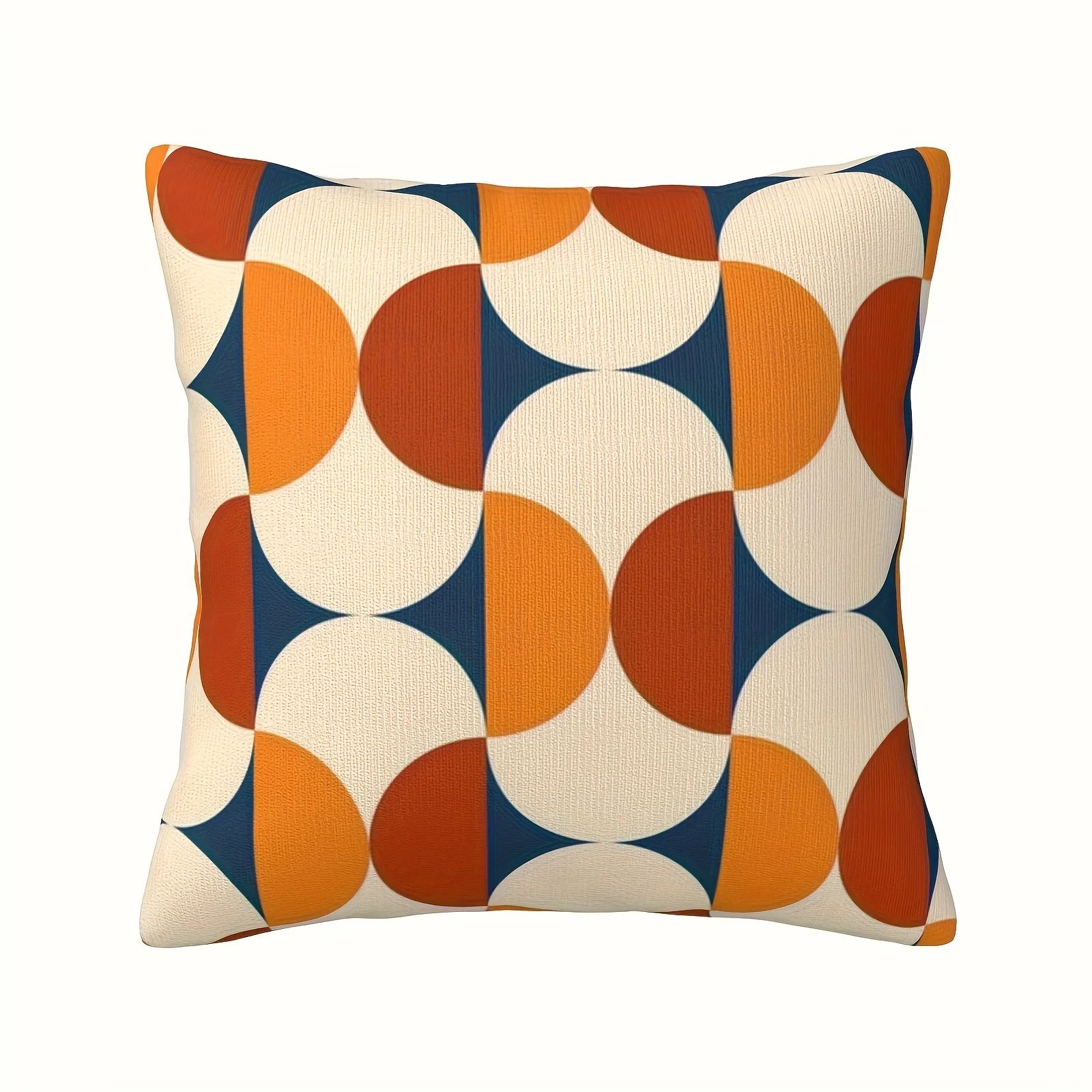 Retro 60S Medieval Pod Design - Soft Short Plush Pillow Cover, Single-Sided Print, Zipper Closure - Perfect for Sofa And Bedroom Decor (Pillow Insert Not Included)