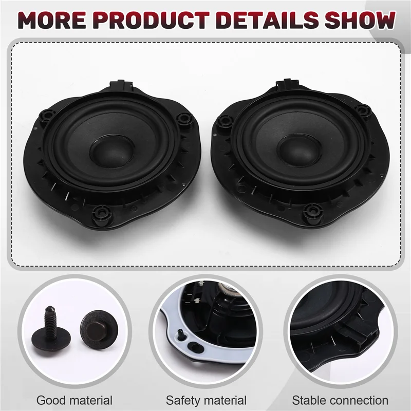 

AASS-1Pair Front Door Mid-Range Speaker 8V0 035 454 A, 8V0035454A For A3 S3 RS3 2017-2021