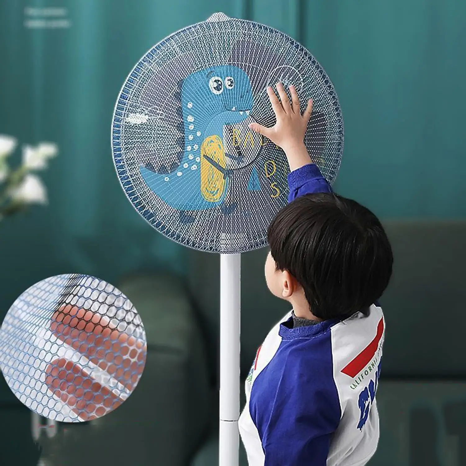 1PC Fan Dust Cover  Electric Fan Dust Protection Cover Floor Fan Fully Enclosed Fan Cover 40-50cm Universal