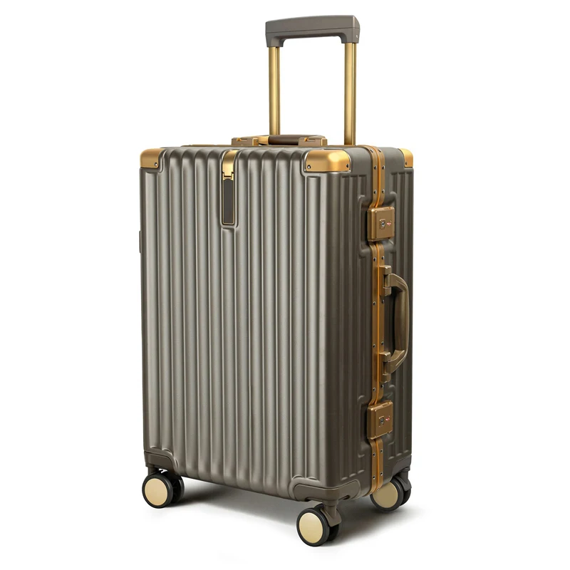 Maleta de Viaje Resistente con Marco de Aluminio, Ruedas Silenciosas y Candado de Combinación TSA, Tamaños 22/24/26 Pulgadas, Equipaje de Tamaño Mediano