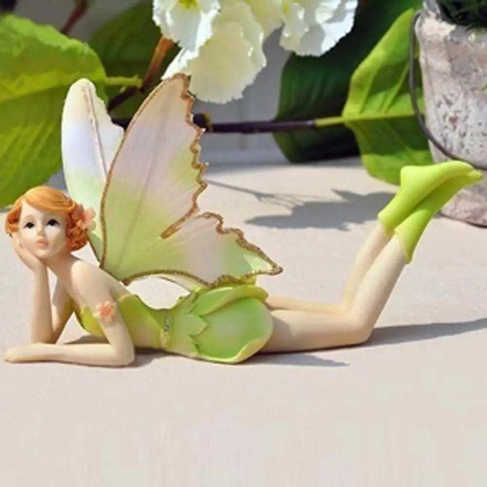 European Souvenir For Birthday Wedding Home Ornament Wing Crafts Fly Car Decor Angel figurines Flower fairy Miniatures