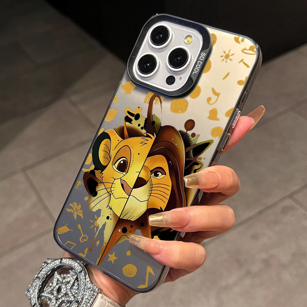 Cool L-Lions King Phone Case for Samsung Galaxy S26 S25 Edge S24 S23 S22 S21 FE S20 Ultra Plus 5G Colorful Silver Hard Cover view 3