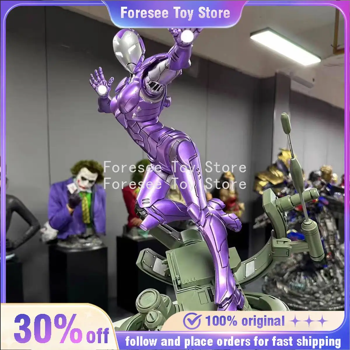 

In Stock 52cm Height Pepper Figure Marvel Anime Figures Collection Light-up Desktop Ornament Decorations Best Gifts for Children