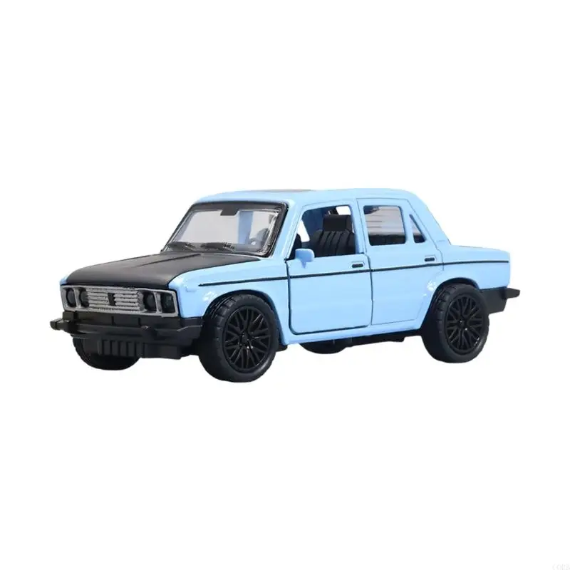 CORB 1/36 Scale Alloy Car Model Pull Back Vehicle Toy with Flexible Steering Systems And Vibrancy Color For Children Roleplay