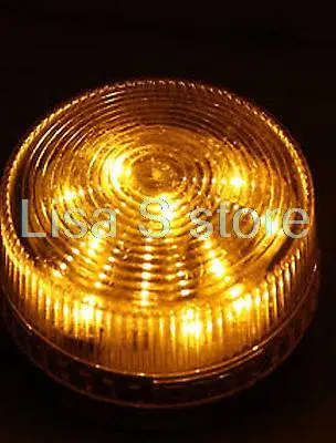 الصناعية DC 12V LED فلاش ستروب ضوء مصباح تحذير الطوارئ الأصفر LTE-5061