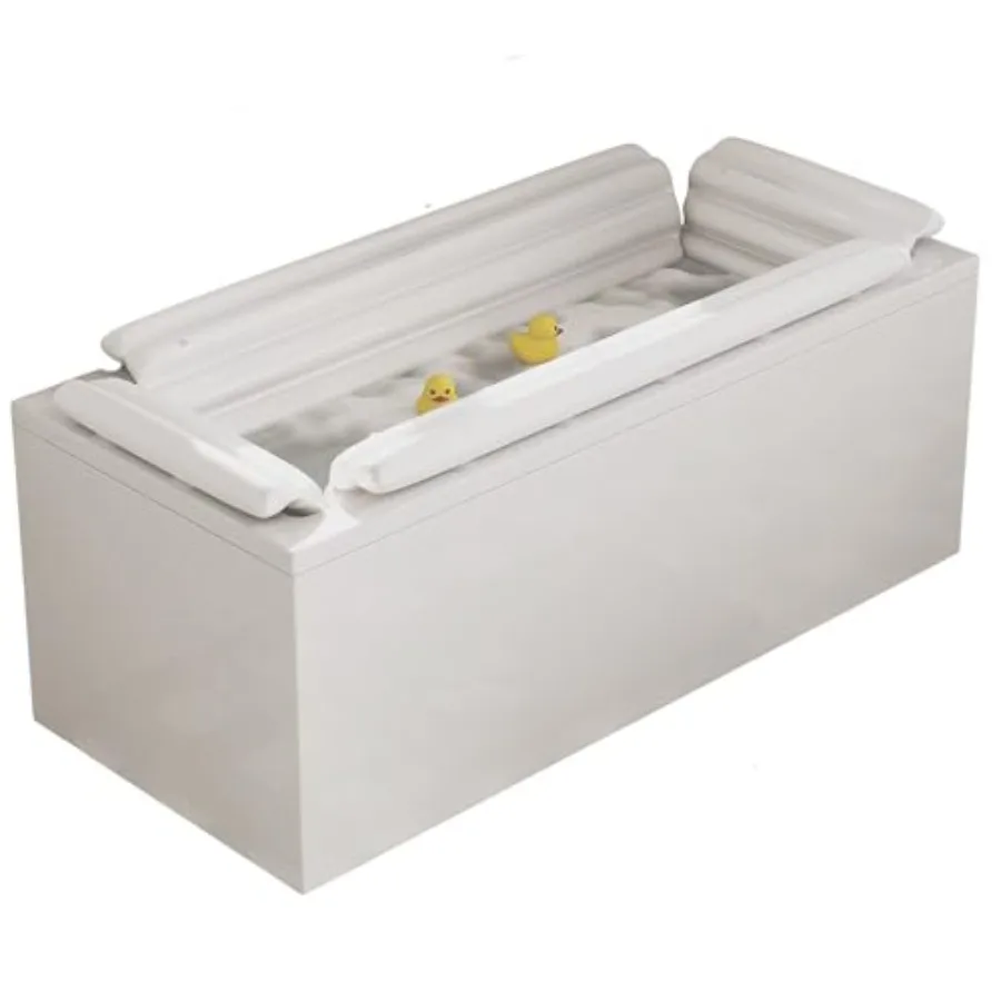 

Baysie Bathtub Safety Bumper for Baby Toddler and Kid Hook and Loop Soft Foam Non-Slip Bath Support with Adjustable Straps in P