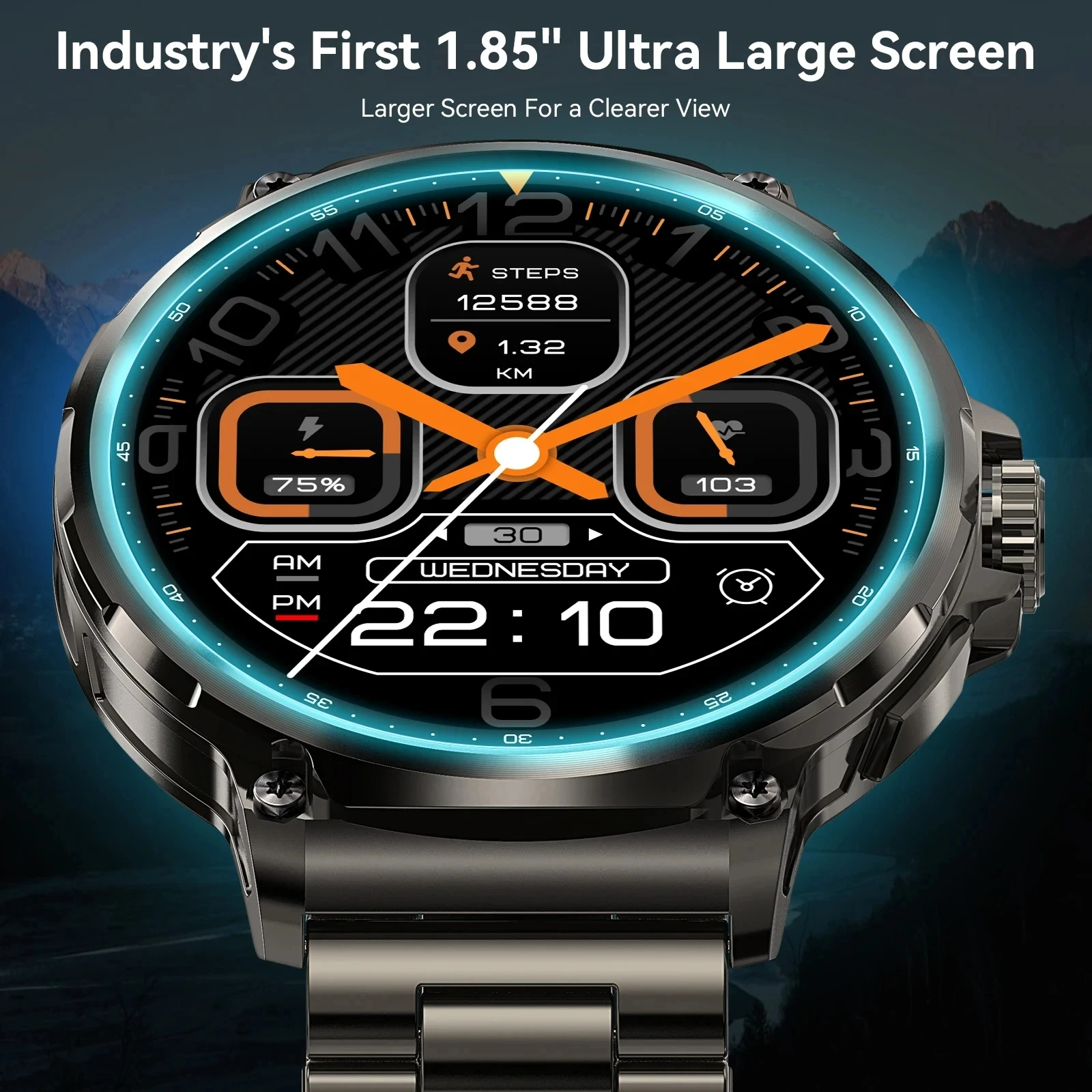 2025 1.85-inch Ultra HD Smart Healthy watch GPS Bluetooth Call 710 Mah Large Battery Sports Fitness smartwatch For IOS Android