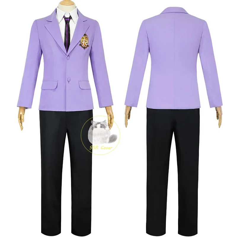 Anime Fujioka Haruhi Cosplay Costume Ouran High School Host Club Cosplay Schoolboy School Uniforms Suou Tamaki Uniform Suits