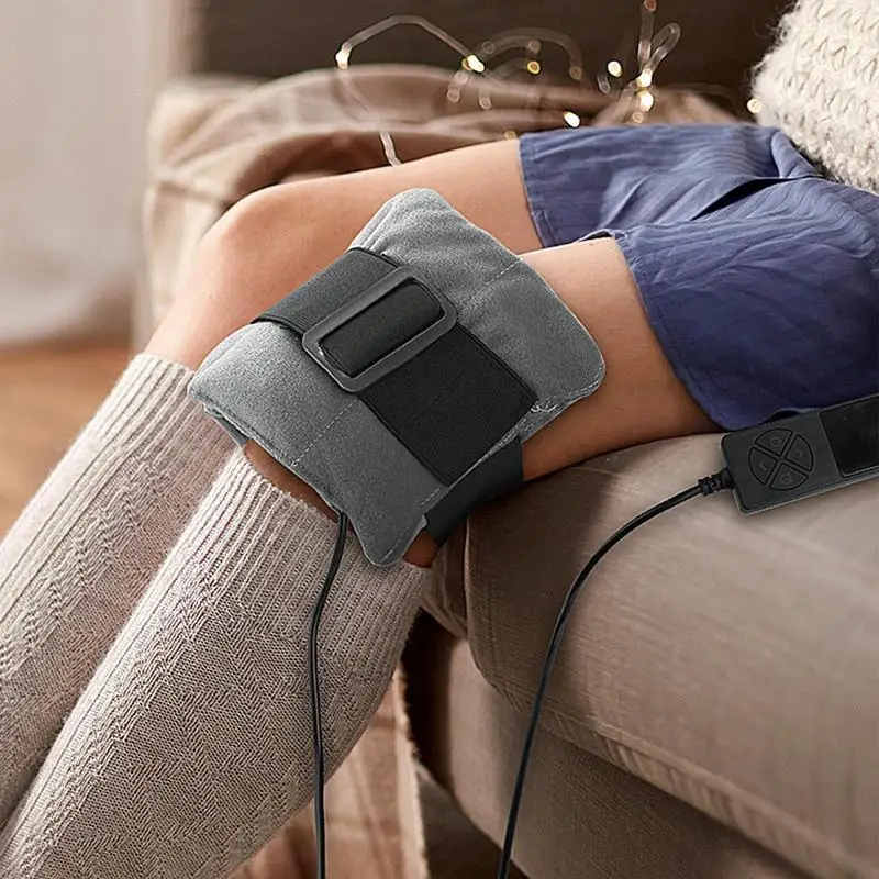 Heated Knee Brace Wrap 12V Temperature Adjustable Warming Belly Pad With Thermostat Electric Wrap With Timer For Heating Waist