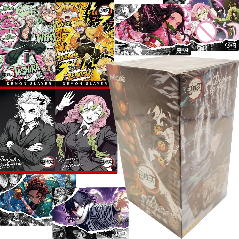 

Demon Slayer Popular Anime Characters Colorful Laser Collection Cards Rare Limited Edition Exquisite Trendy Peripheral Toy Gift