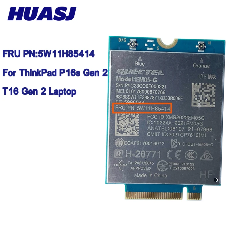 Imagem -05 - Módulo 4g Em05-g 5w10v25829 5w10v25860 5w11h85414 para Thinkpad Z13 Z16 T16 P16s Gen1 L14 L15 T14s L13 X13 Yoga P14s Gen3 Gen4