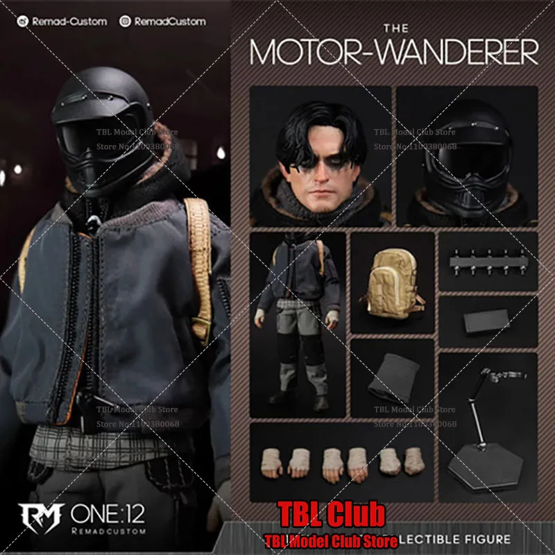 

RemadCustom RM-013 1/12 Motorbike Ranger Mobile Motorcycle Wanderer 6 Inch Full Set Cloth Movable Male Solider Action Figure