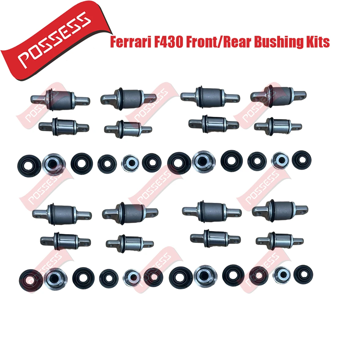 40 Pcs Front And Rear Upper Lower Control Arm Bushing Ball Joint Kits For Ferrari F430 Ferrari 612 Ferrari 599
