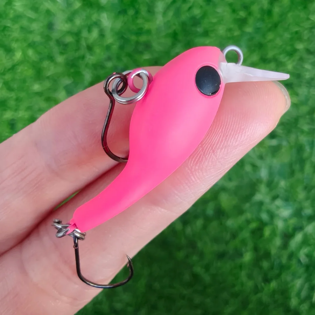 

Swolfy 6 шт. 2,3 г/7,4 г тонущая микро-рыболовная приманка для гольяна, мини-воблеры для пресноводного потока, форели, окуня, щуки, приманки