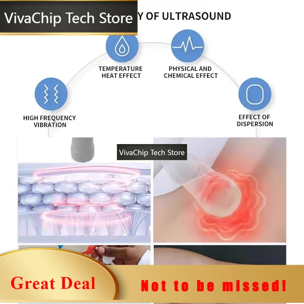 VivaCT Best Selling Professional Ultrasonic Therapy Device Physical Therapy Pain Relief