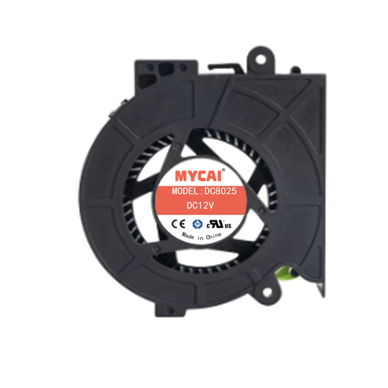 Вентилятор DC8025, вентилятор охлаждения 12 В постоянного тока, очиститель воздуха, турбинная воздуходувка, проектор, миниатюрный вентилятор